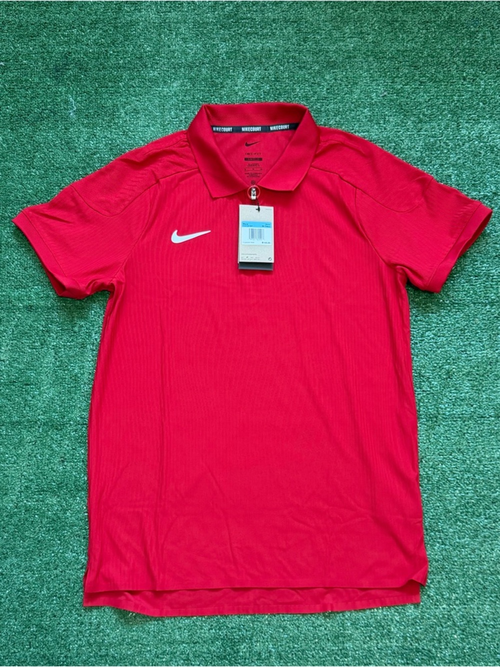 Nike Dri-fit Adv Slam Tennis Shirt 1/4 Zip Men's M Tall Slim Fit HQ0792-687 Red